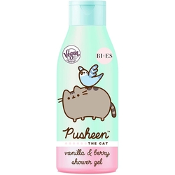 Pusheen The Cat sprchový gel 400ml vanilka a borůvka