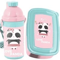 PANDA LÁHEV 500ML + SVAČINOVÝ BOX 